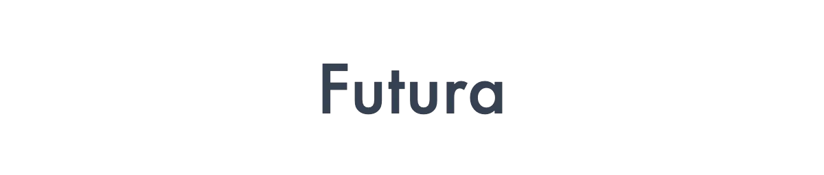 Futura font preview